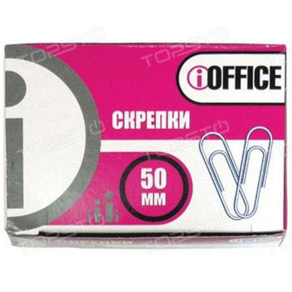 Скрепки 50мм -  50шт. оцинкованные, карт.уп.