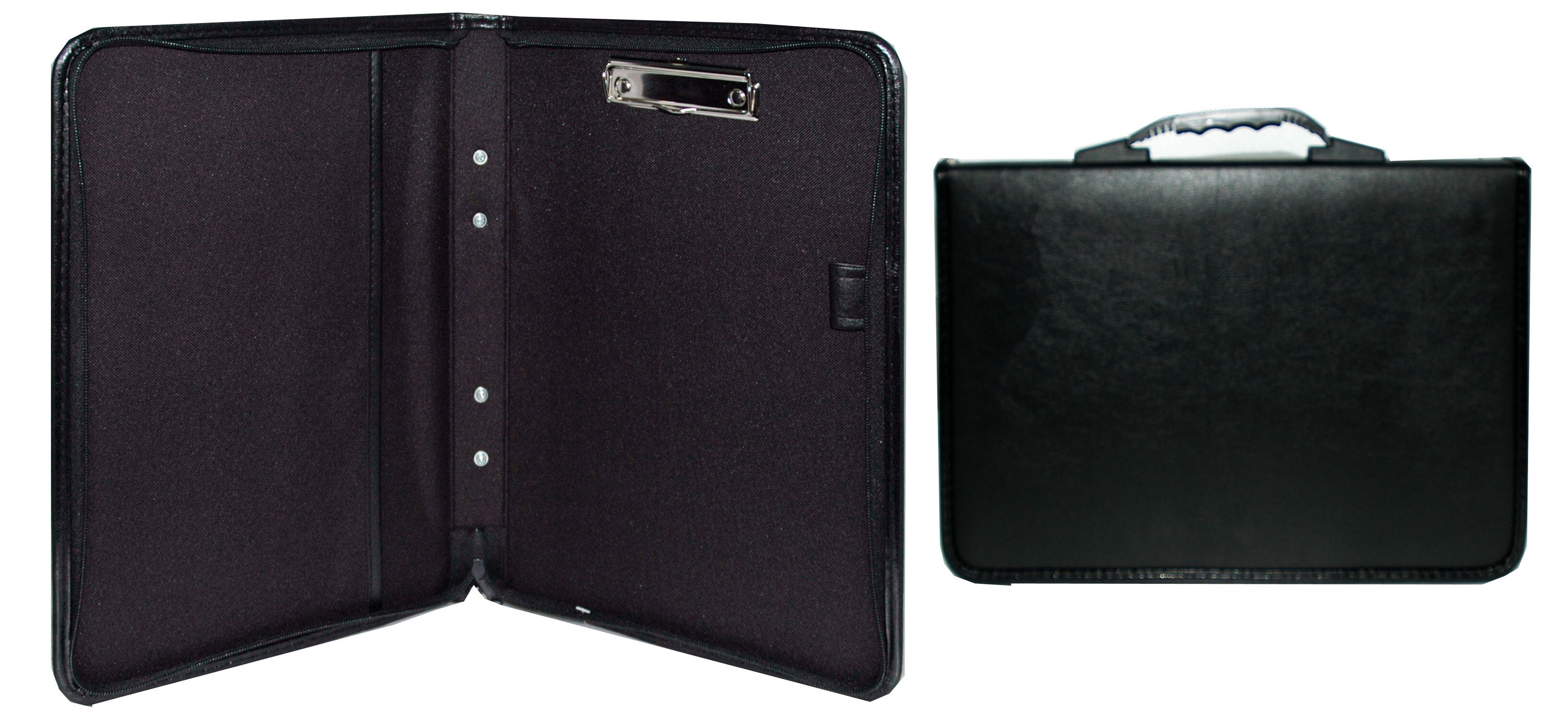 Папка деловая к/з А4 1 отделение Лайт, с зажимом д/бумаг, ручка-трансформер