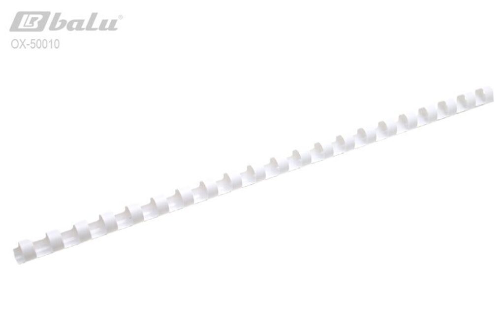 Пружина для переплёта "Proff" пластик, 10мм, 100шт/уп., белая