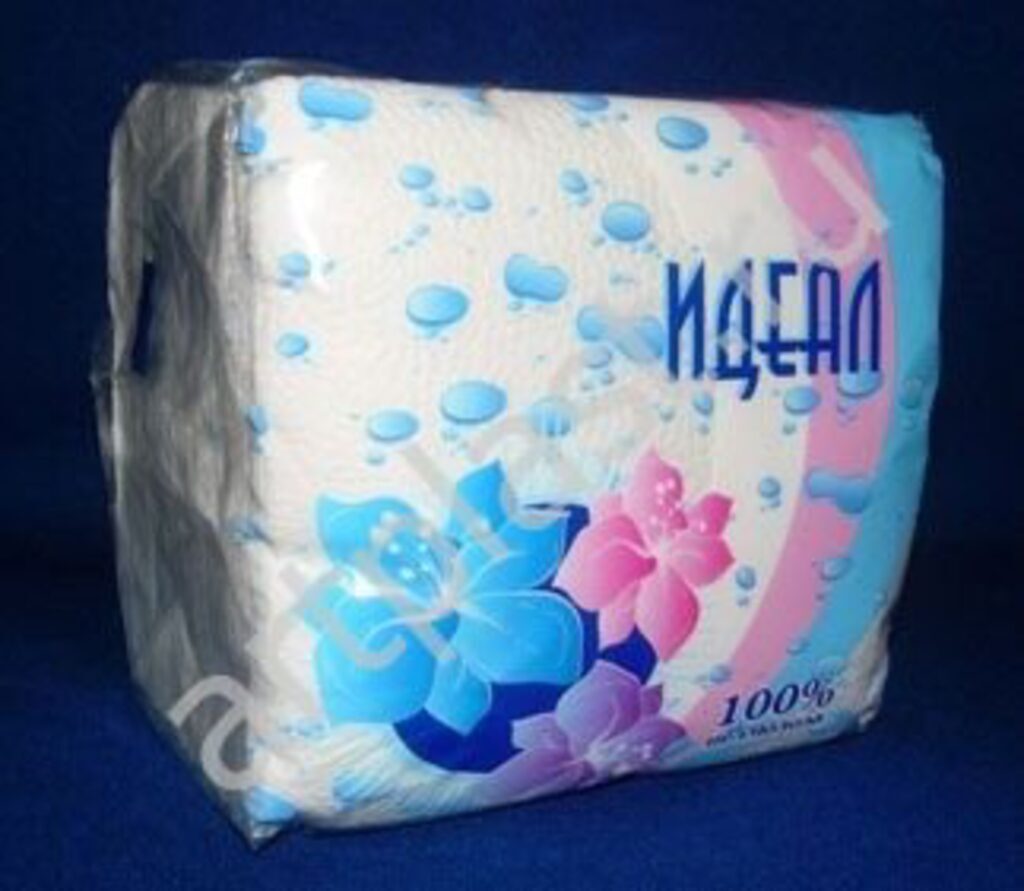Салфетки бум. 24*24см, 42 л., "Идеал" белые