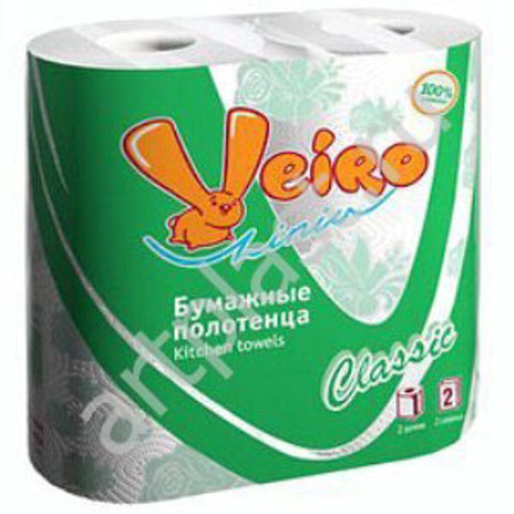 Полотенца бум. 2 сл, 2 рул. "Viero Classic" 12,5 м.