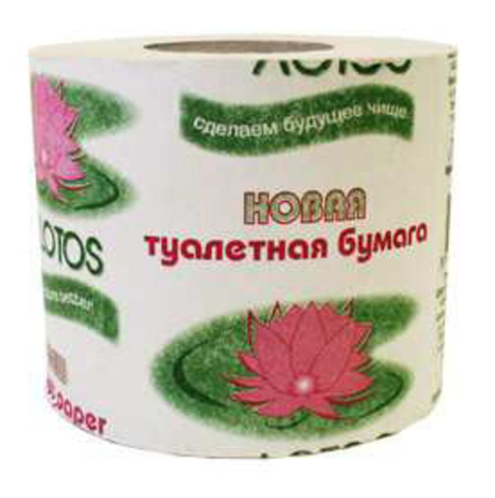 Бумага туалетная 1 сл, 1 рул. "Лотос"