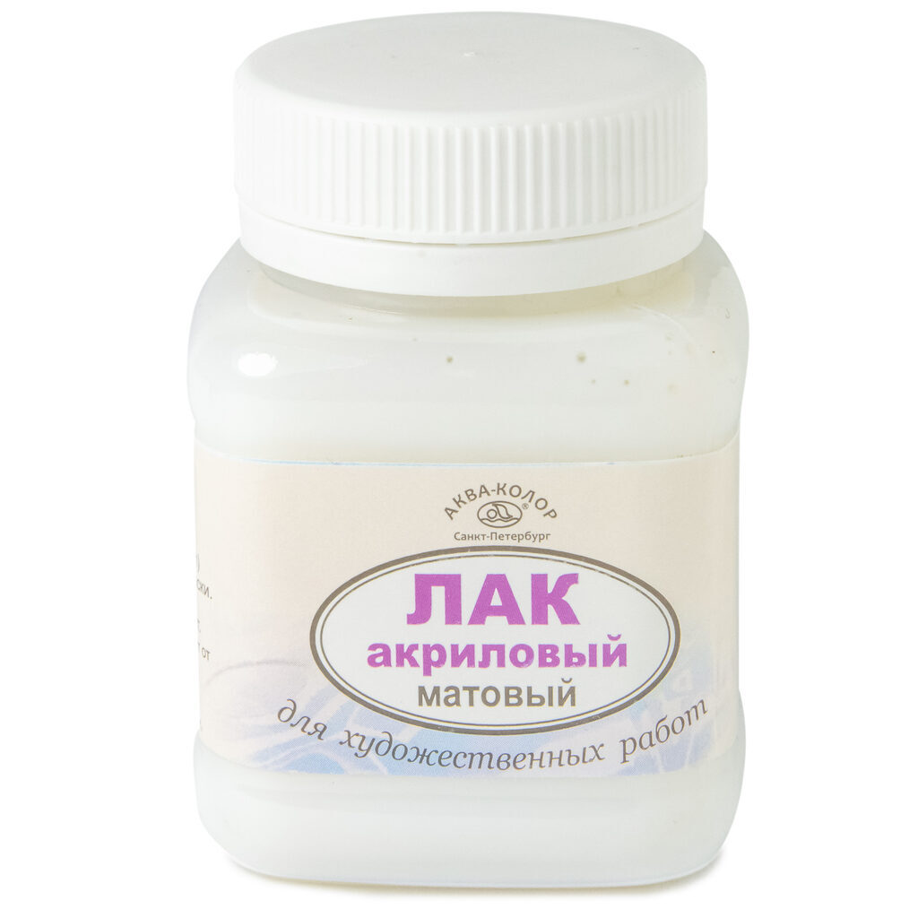 Лак акриловый "Аква-колор" 80 мл , матовый