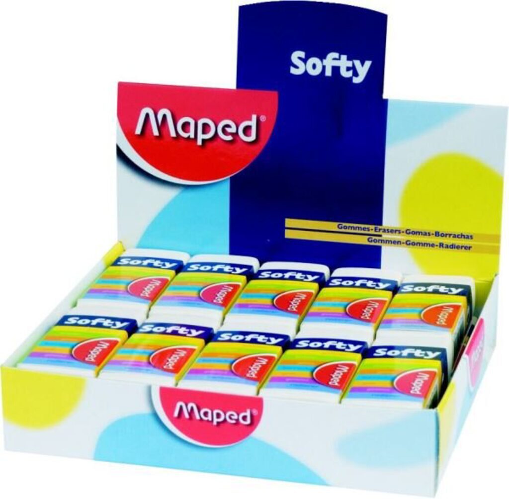 Ластик MAPED "Softy", в карт.футляре
