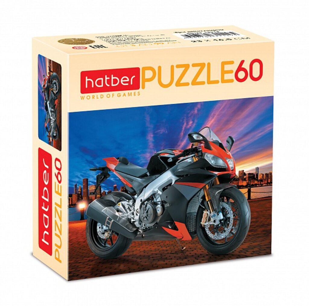 Пазлы   60 элементов  230*165мм.  "Motorbike"