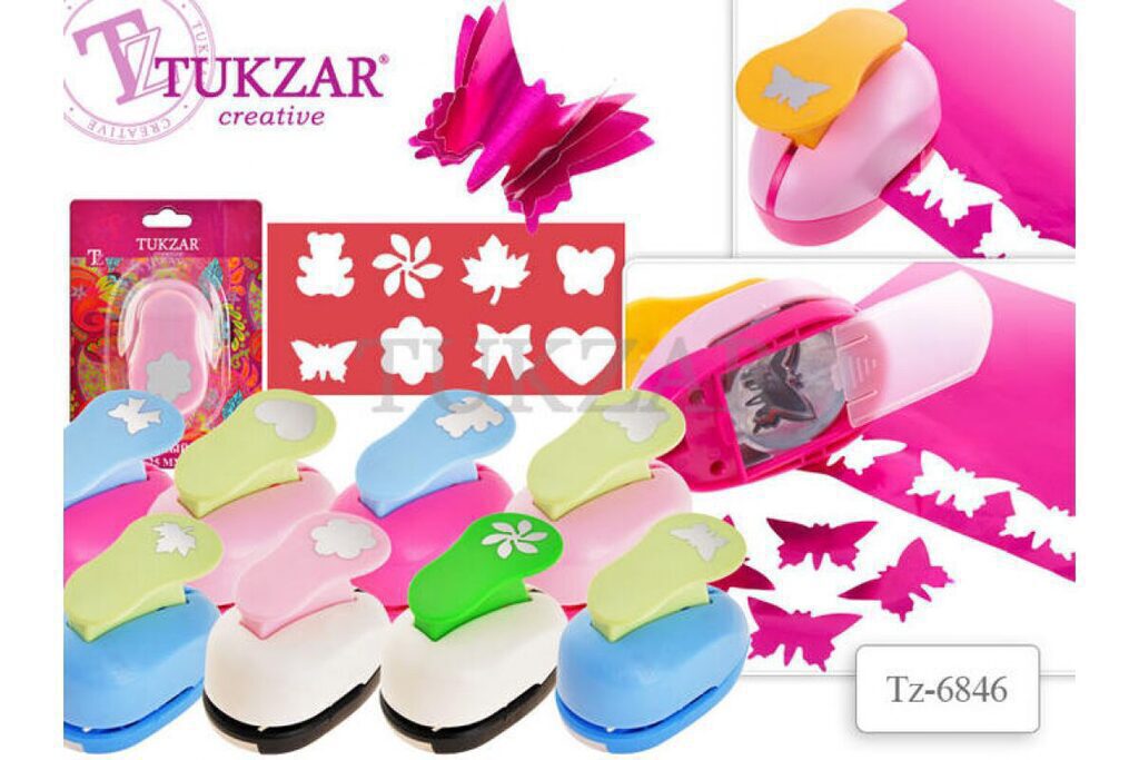 Дырокол фигурный 2,5см "Ассорти" 8 видов