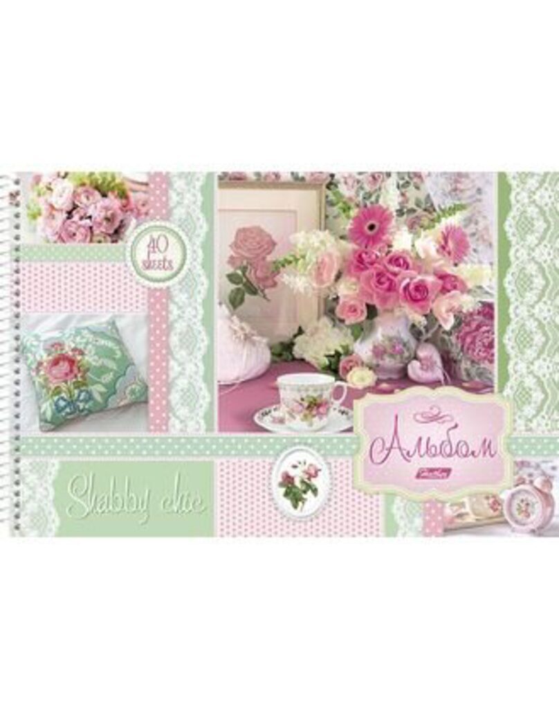 Альбом А4 40л  гребень "Ажурная фантазия"  пл. 100 гр/м