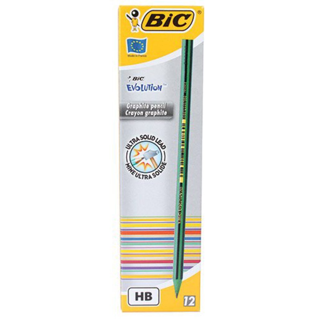 Карандаш BIC Evolution Black пластиковый, с ластиком