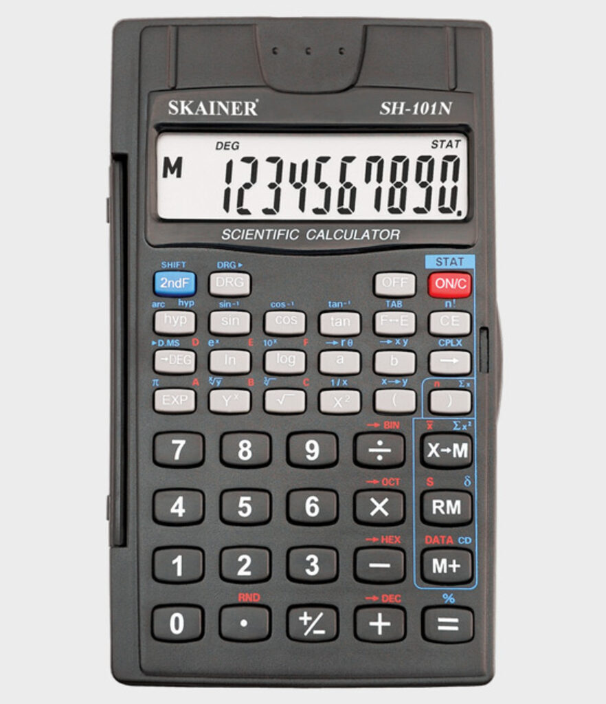 Калькулятор Skainer научный программируемый (56 функц.,10 знаков) черный (аналог SR-145)
