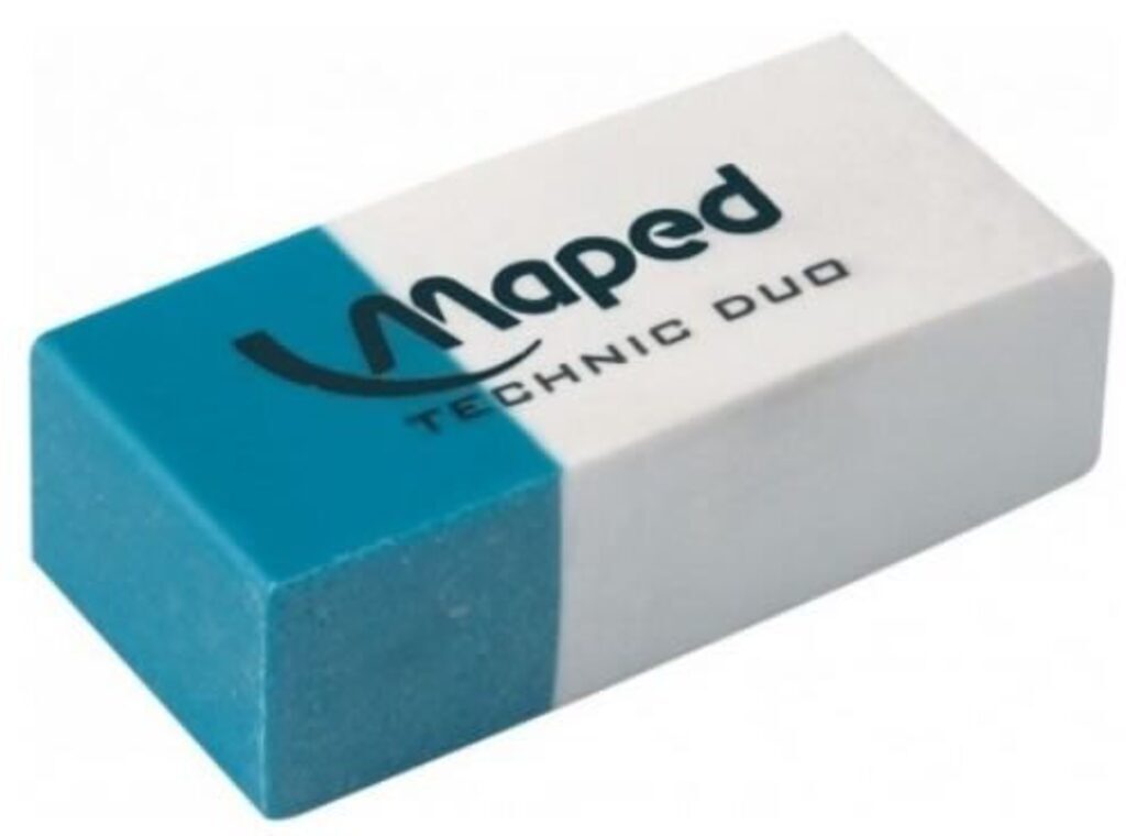 Ластик MAPED "Technic duo", 2 в 1, для карандаша и чернил
