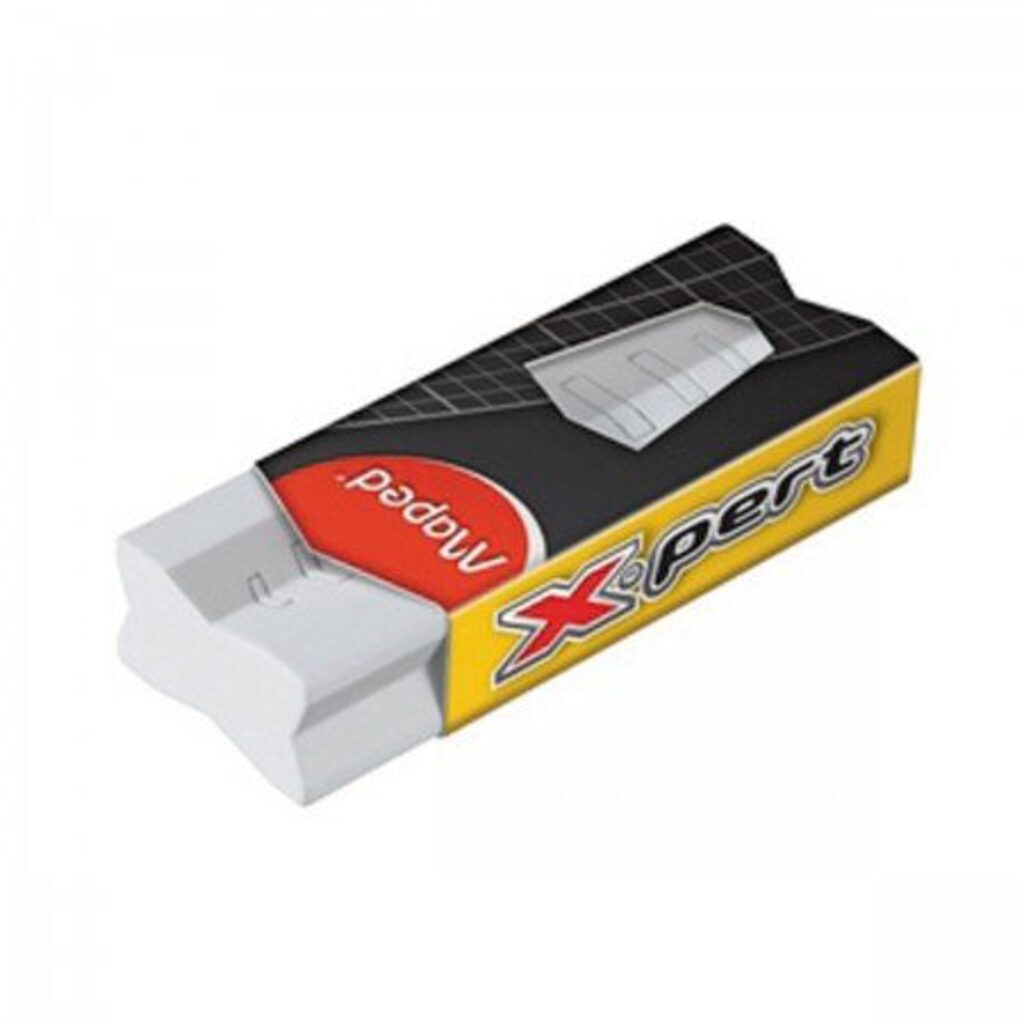 Ластик MAPED "X Pert", большой, Х-сечение, карт.футляр