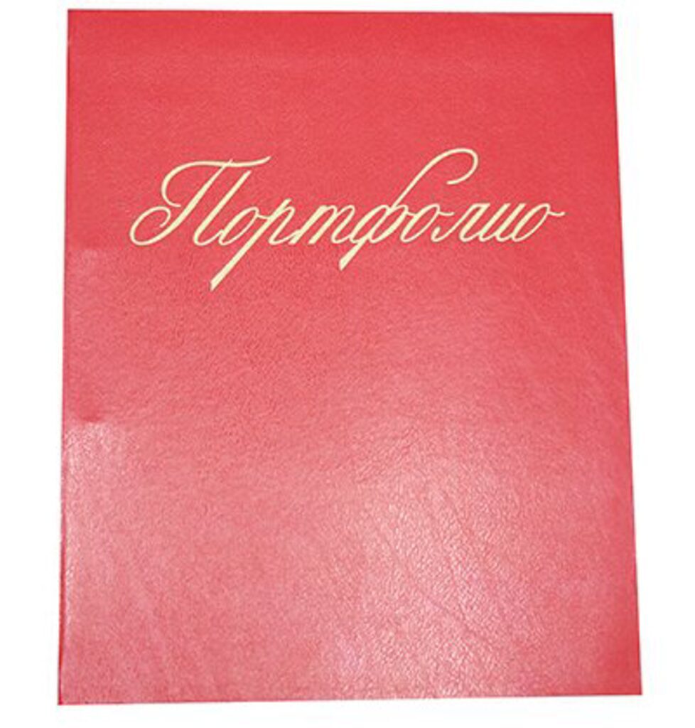 Портфолио школьника, бумвинил на кольцевом механизме