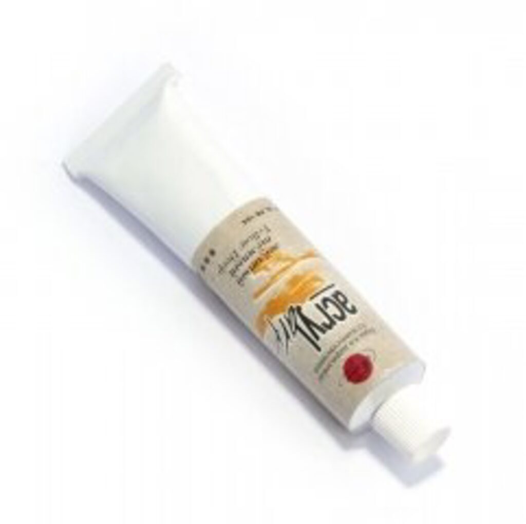 Краска акрил. "Акрил Арт", 45 мл, туба, желтый темный