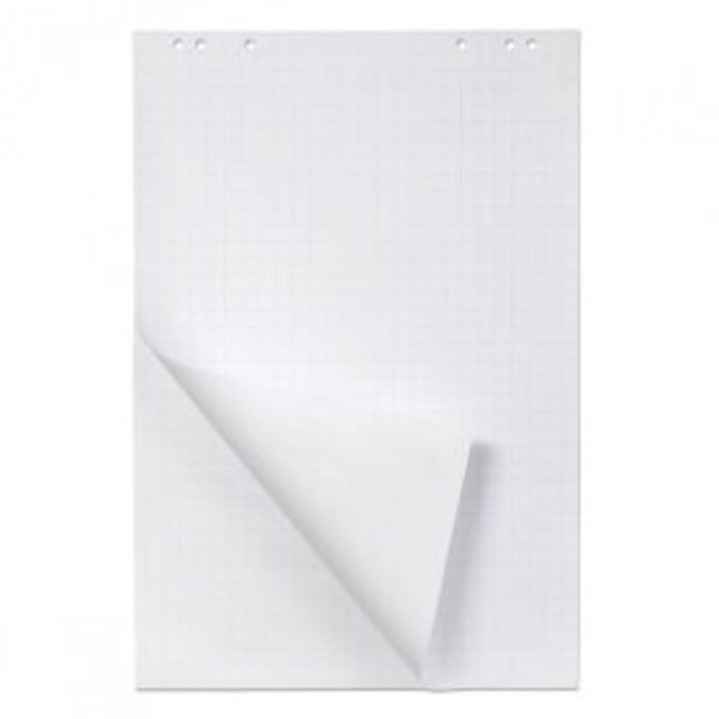 Блок бумаги для флипчарта "Hatber", 60*90 см, 20 листов, клетка