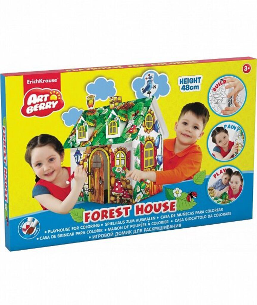 Игровой домик для раскрашивания 480*210*330мм "Forest house"