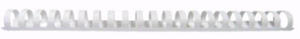 Пружина для переплёта "Proff" пластик, 22мм, 50шт/уп., белая