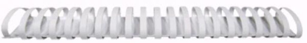 Пружина для переплёта "Proff" пластик, 45мм, 50шт/уп., белая