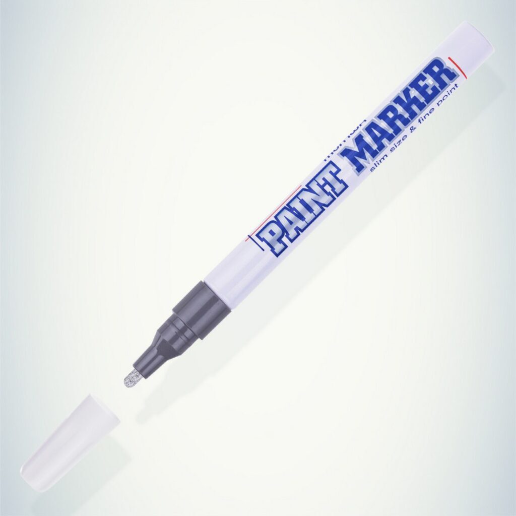 Маркер краска 2мм СЕРЕБРО