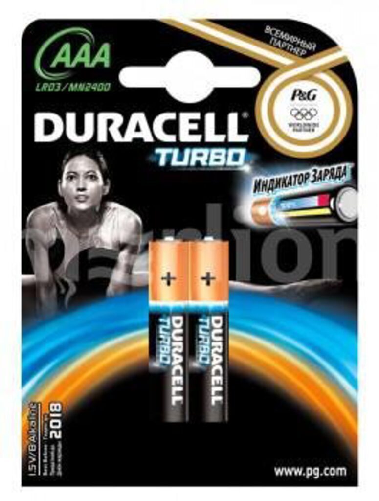 Батарейка LR-03 (ААА) DURACELL Turbo MAX, блистер