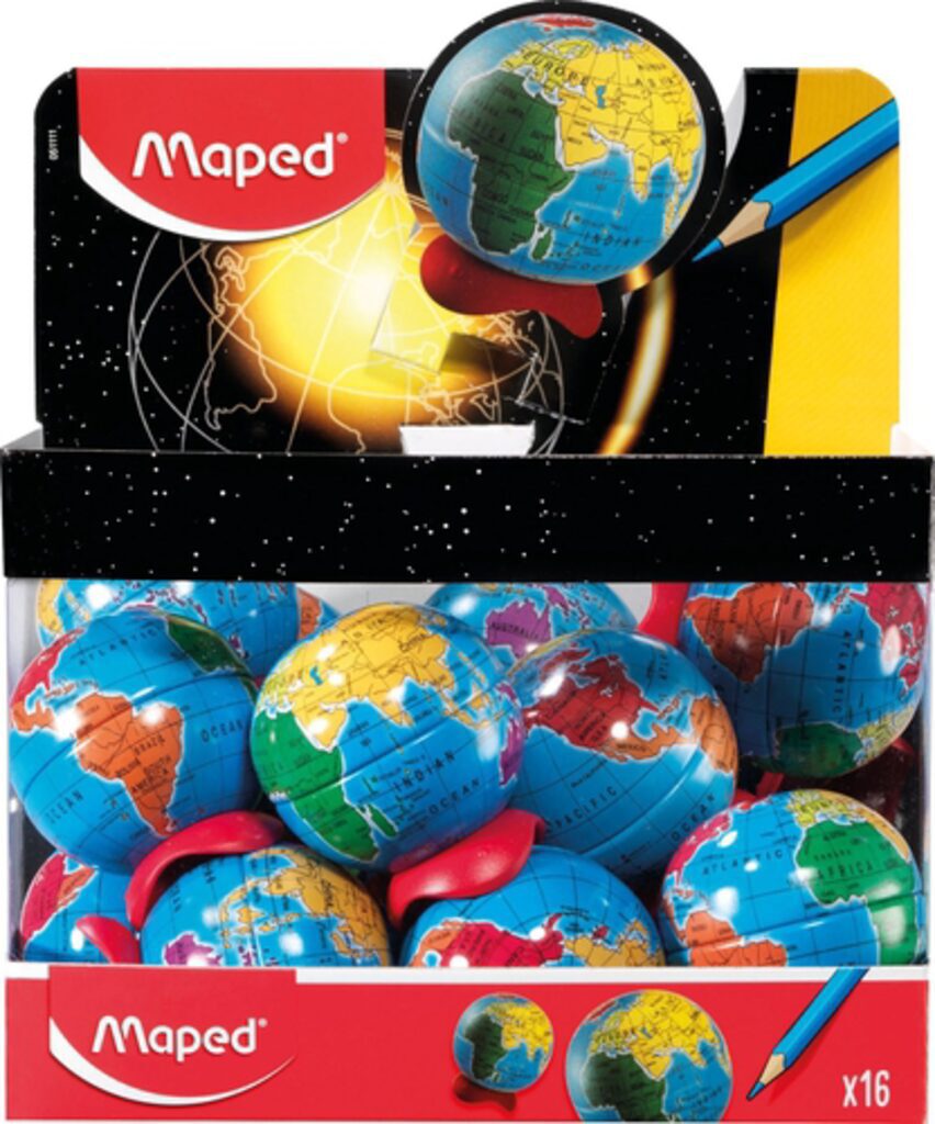 Точилка пласт. с контейнером  1 отв. GLOBE