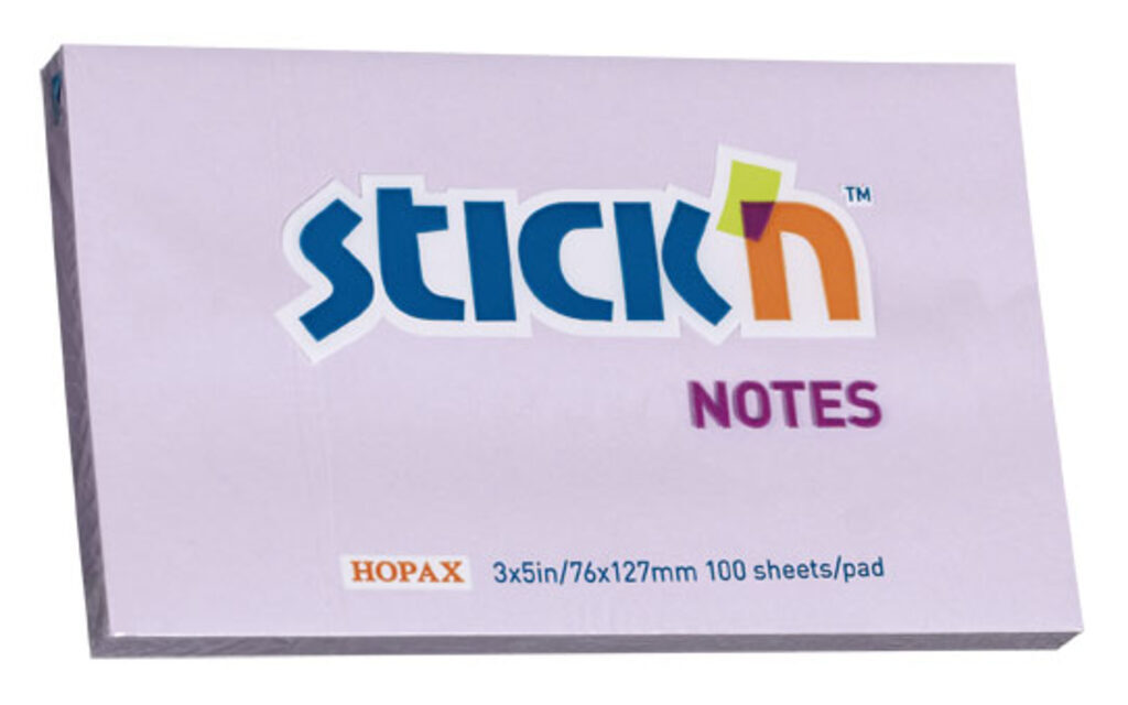 Бумага с липким краем (76*127мм)  100л, сиреневый