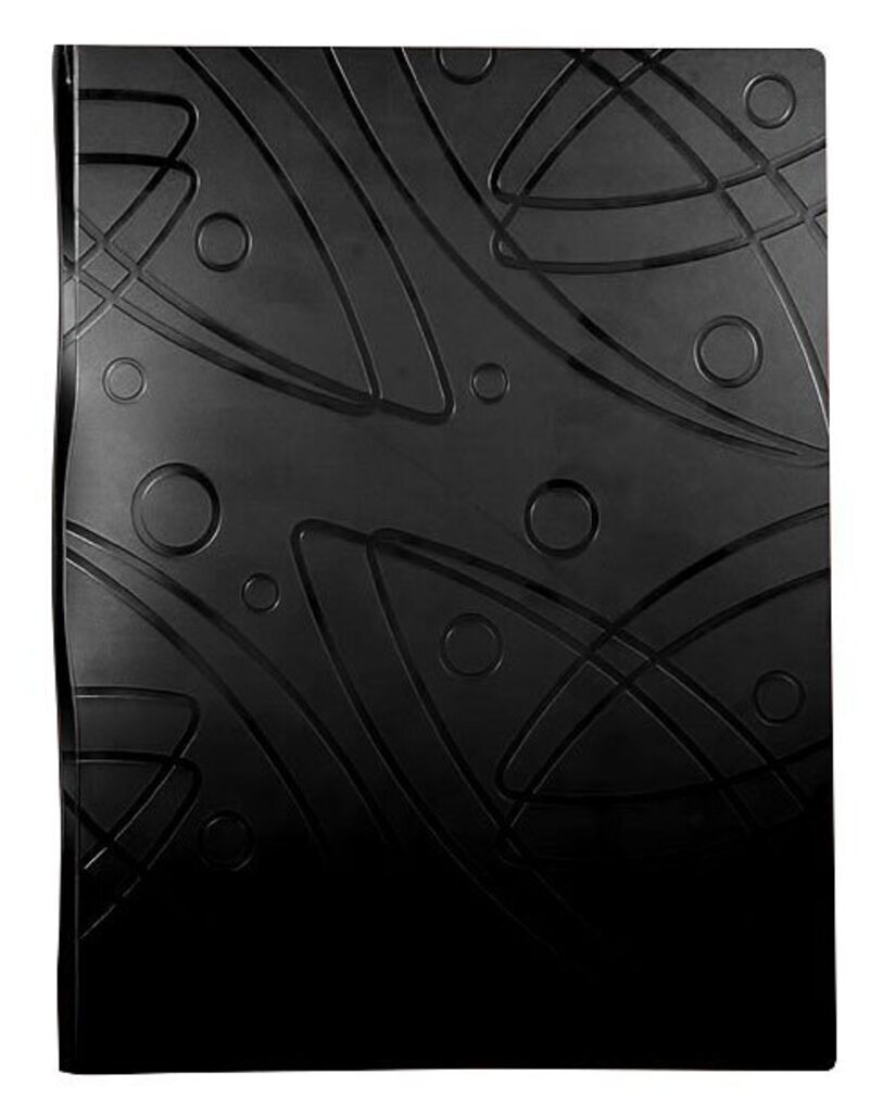 Папка с 1 зажимом А4 0,7мм с карм. Galaxy чёрная