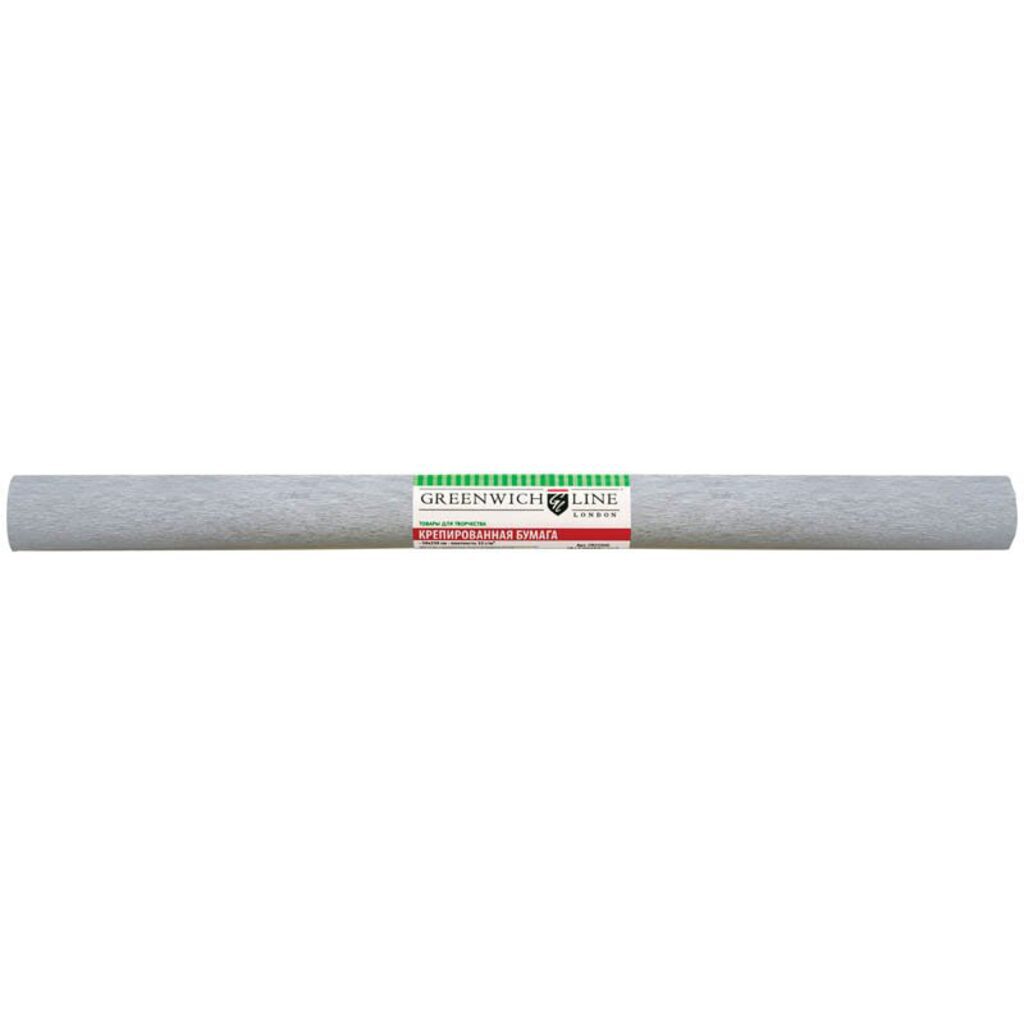 Бумага подел. 50*250 22 г/м рулон  креп серебряная