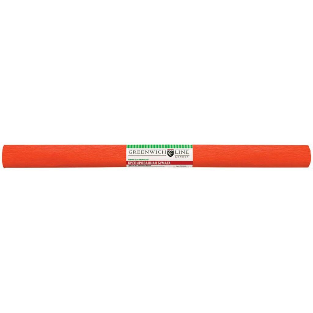 Бумага подел. 50*250 32 г/м рулон  креп тёмно-оранжевая