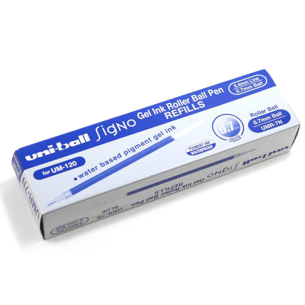 Стержень гелевый UNI для ручки Signo UM-120, 0,7мм, синий