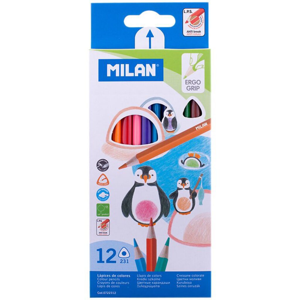 Карандаши цвет. 12цв "Milan 231"