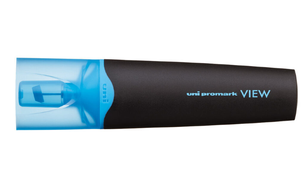 Текстовыделитель " UNI VIEW USP-200 " 1-5мм голубой