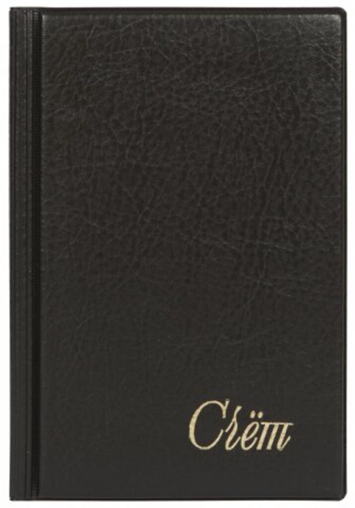 Папка Адресная "Счёт" 125*190мм, чёрная