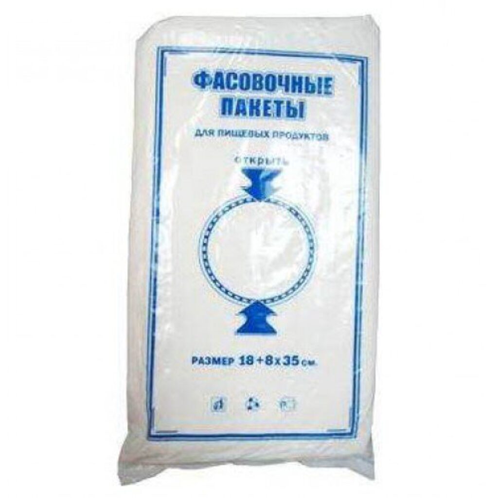 Пакет фасовочный в пластах, ПНД 14+8х38 (6)