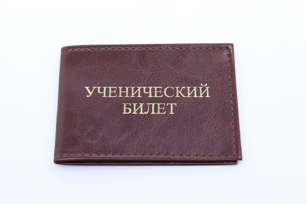 Обложка для Ученического билета, коричневая