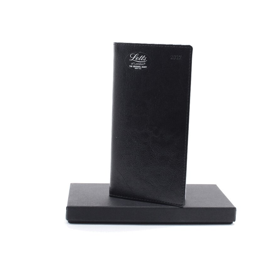 Еженедельник дат  2020г А6 GLOBAL DELUXE, чёрный, нат.кожа, золотой срез