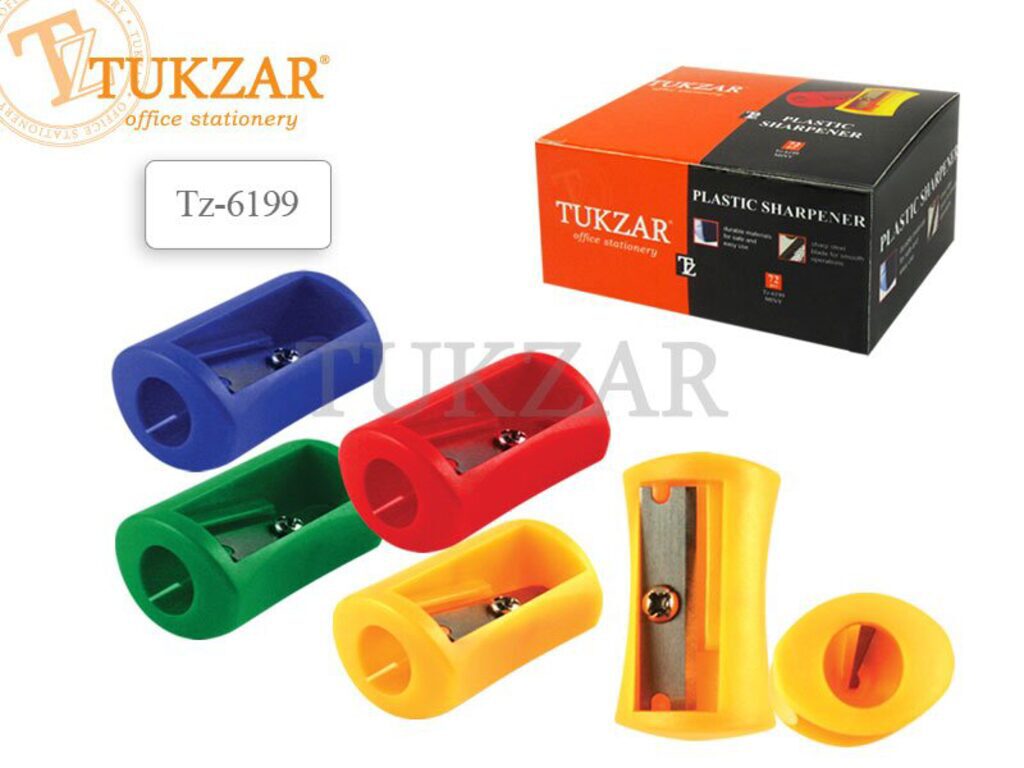 Точилка пласт. 1 отв.  АССОРТИ 4 цв.