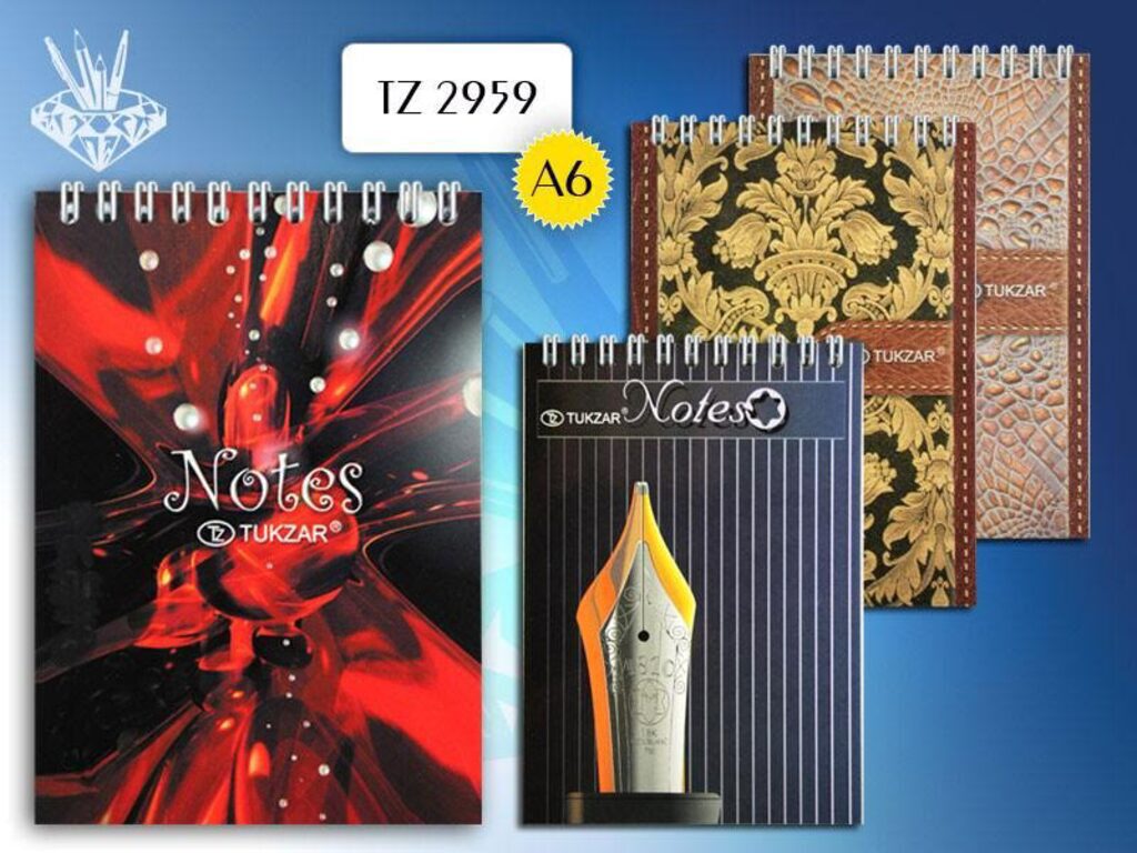 Блокнот А6  60л гребень "Офис" клетка