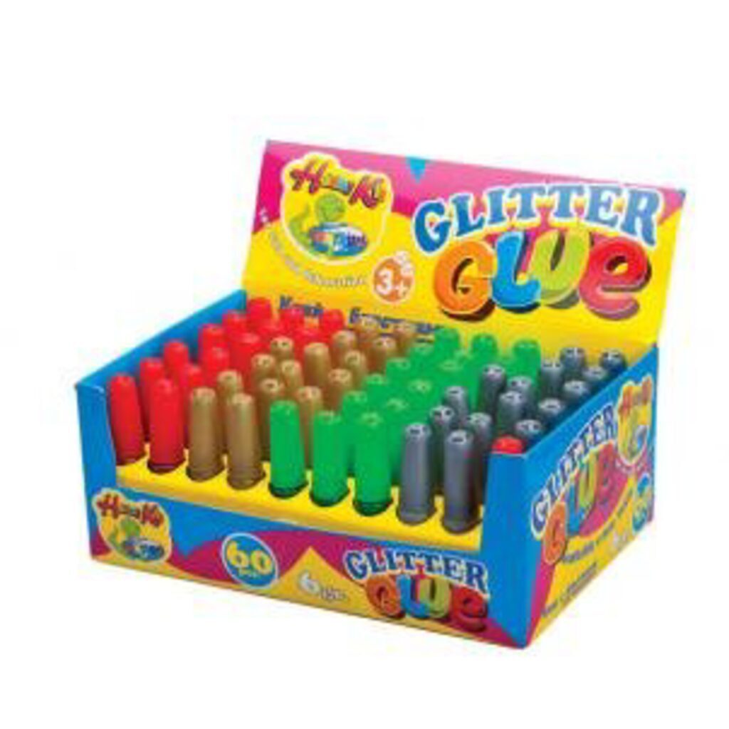 Гель цветной с блестками 4цв*15шт, в дисплее, 6мл, ЦЕНА ЗА 1 ШТ