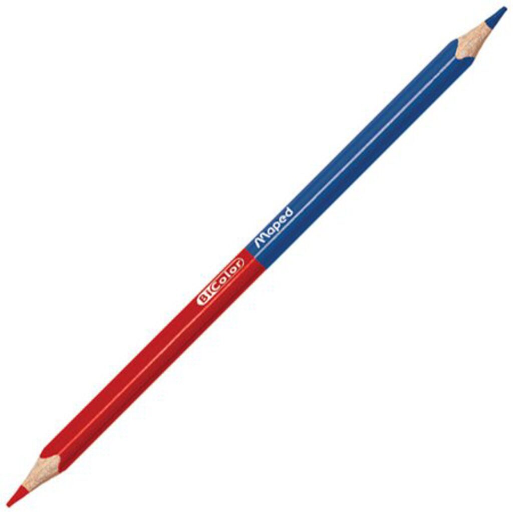 Карандаш двухцветный "Blue-Red" трехгранный