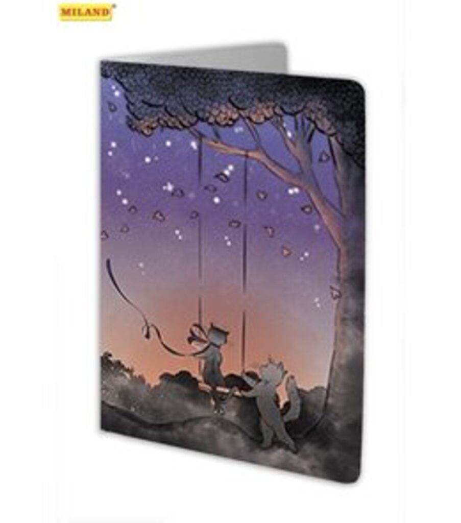 Обложка для паспорта "Cats in love" Slim