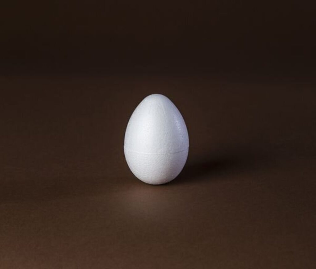 Пенопластовая заготовка Яйцо, D= 5см*3,5см