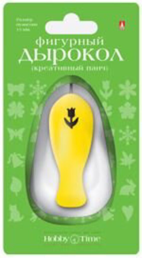 Дырокол фигурный 20мм "Цветочки" 4 вида