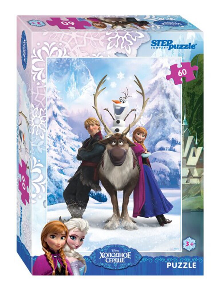 Пазлы   60 элементов  230*330мм.  "Холодное сердце" Disney