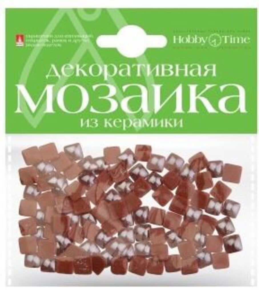 Мозаика декоративная керамическая  8x8мм 100шт коричневый