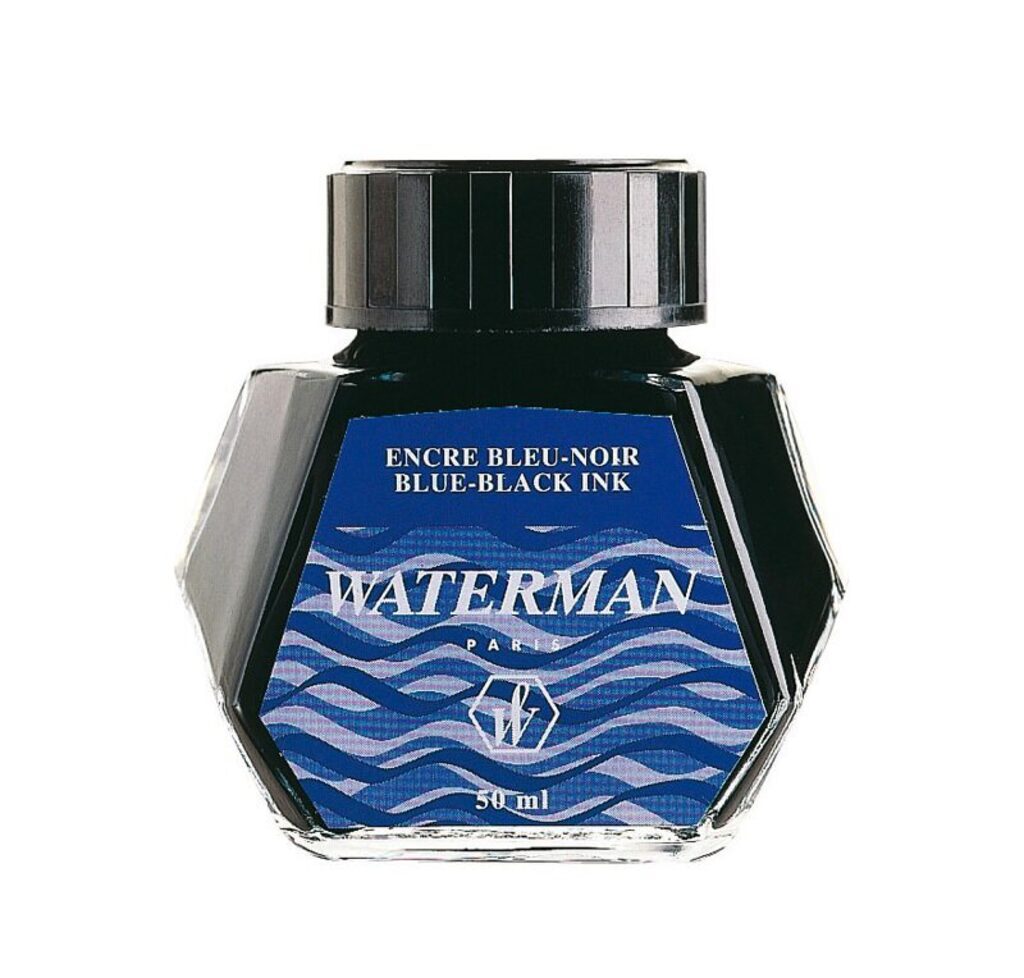 Waterman чернила в банке Quink Ink, синие