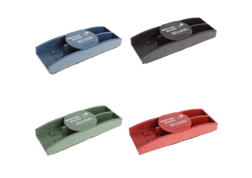 Губка магнитная для магнитных досок + 2 крепления для маркеров, цвета МИКС