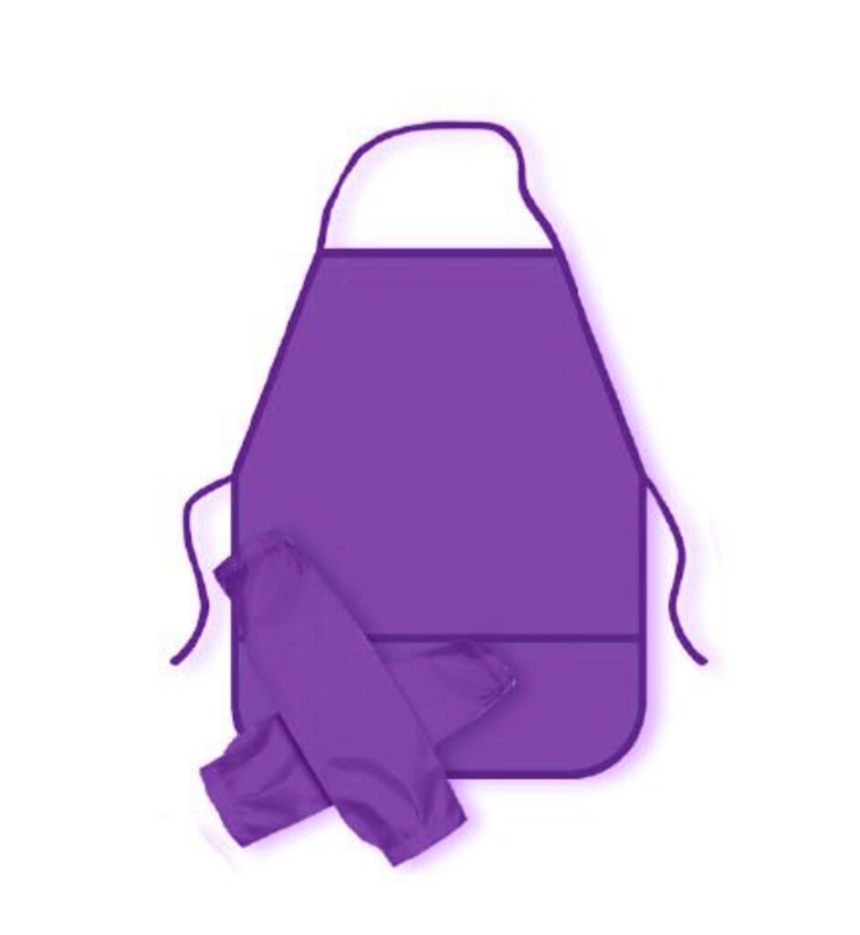 Набор Нарукавники + фартук для труда 490*390мм 2 кармана "Фиолетовый"