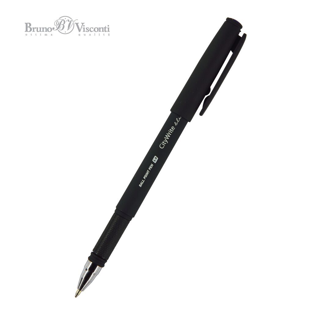 Ручка шар. "CityWrite Black", 1,0мм, синяя