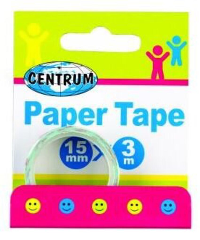 Скотч декоративный, "Ассорти" 15мм*3 метра, в дисплее