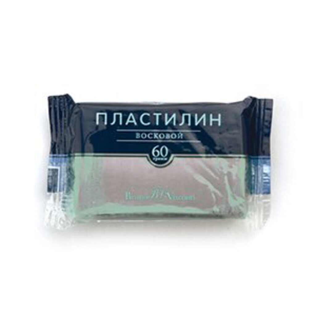 Пластилин воск. BV 60г серый